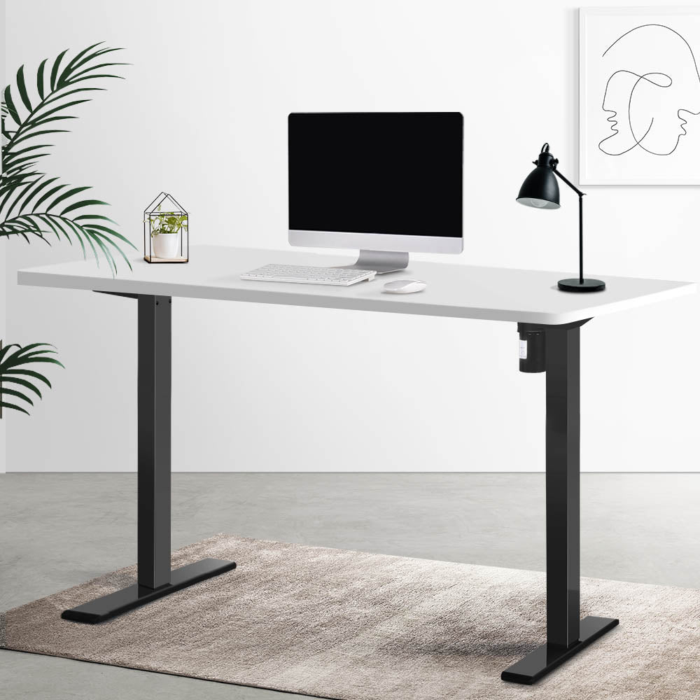 Artiss Electric Standing Desk Motorised Adjustable Sit Stand Desks Black White