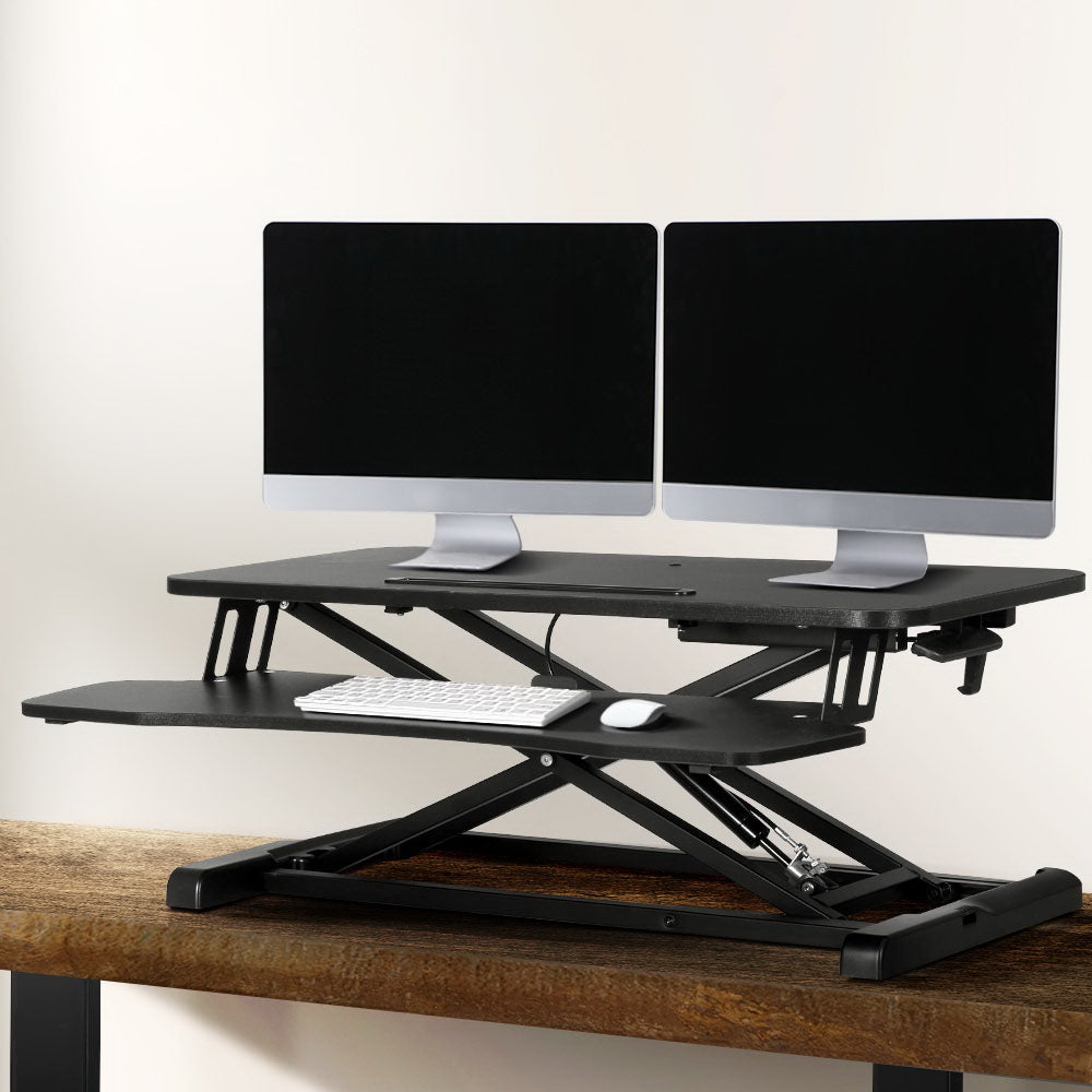 Artiss Standing Desk Riser Height Adjustable Sit Stand Computer Laptop Desktop