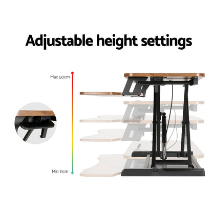 Artiss Standing Desk Riser Height Adjustable Sit Stand Desks Computer Desktop