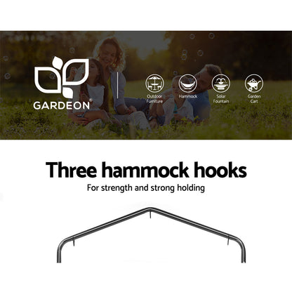 Gardeon Outdoor Hammock Chair with Stand Swing Hanging Hammock Garden Grey