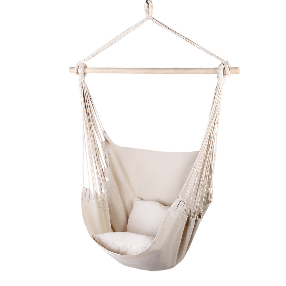 Gardeon Hammock Swing Chair - Cream