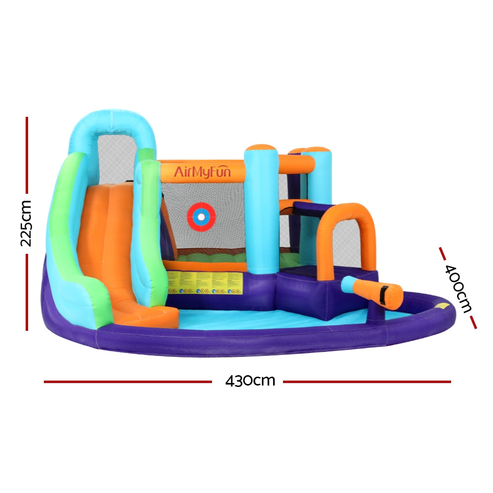 AirMyFun Inflatable Water Slide Kids Jumping Castle Splash Toy Outdoor Park