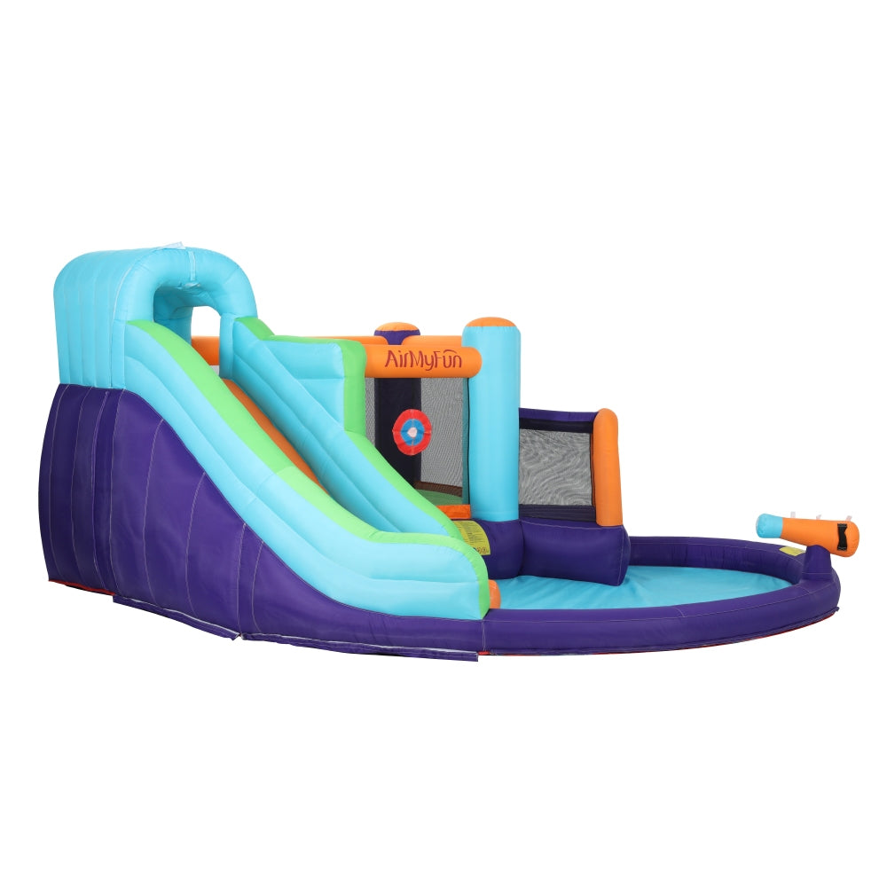 AirMyFun Inflatable Water Slide Kids Jumping Castle Splash Toy Outdoor Park