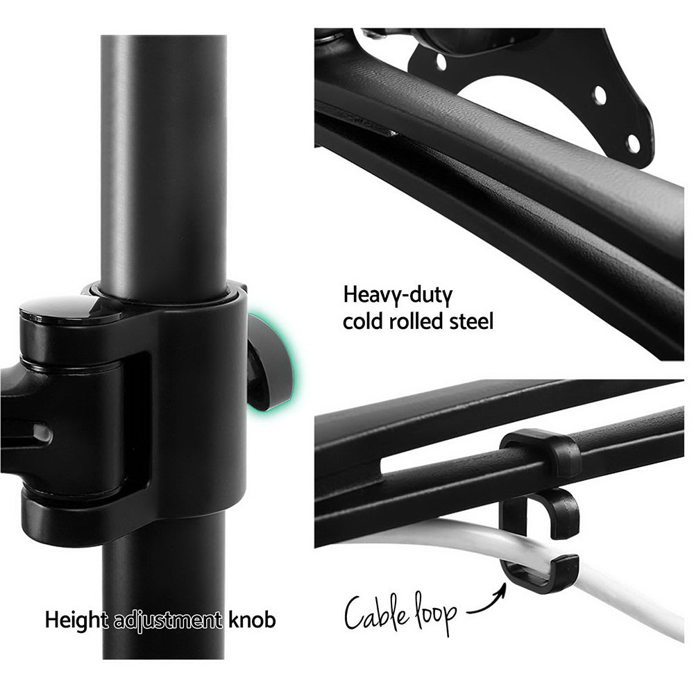 Artiss Monitor Arm Mount Single Black