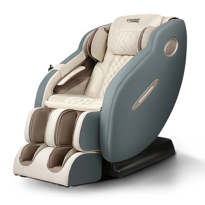 Livemor Massage Chair Electric Recliner Massager Grey Ozeni