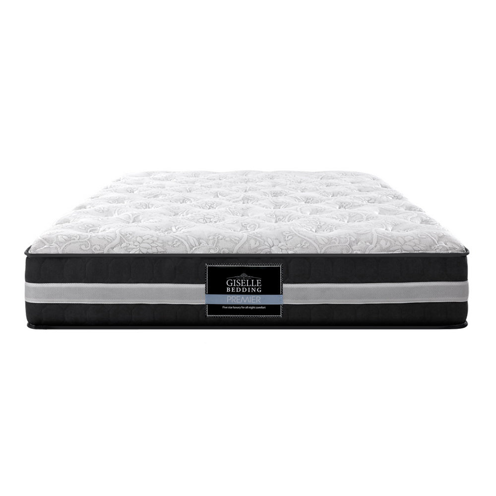 Giselle King Mattress Bed Size 7 Zone Pocket Spring Medium Firm Foam 30cm