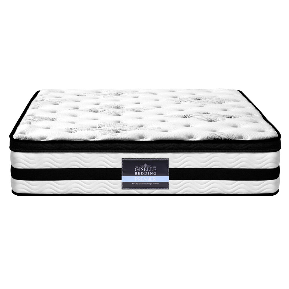 Giselle Bedding Algarve Euro Top Pocket Spring Mattress 34cm Thick King