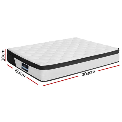 Giselle Bedding Mattress Pocket Spring Medium Firm 30cm PENA Mattresses Queen