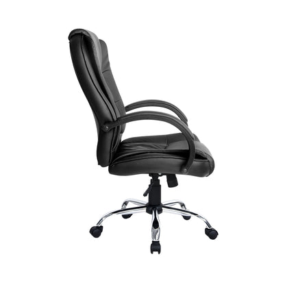 Artiss Office Chair Gaming Computer Chairs Executive PU Leather Seating Black