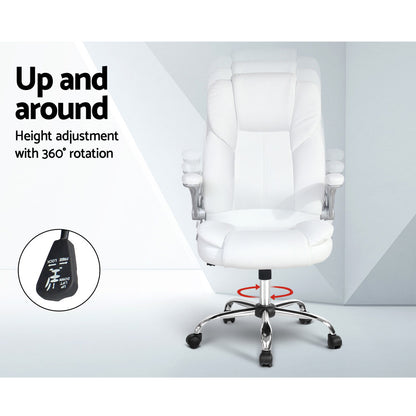 Artiss Kea Executive Office Chair Leather White