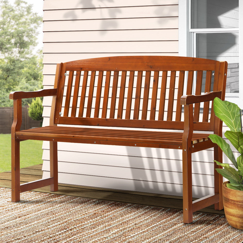 Gardeon Outdoor Garden Bench Seat Wooden Chair Patio Furniture Timber Lounge