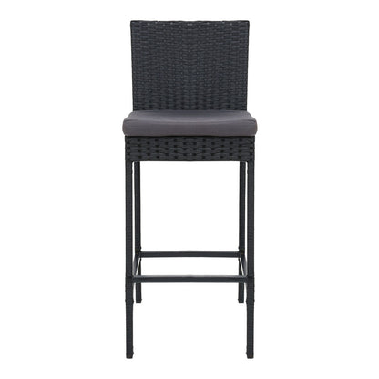 Gardeon Set of 4 Outdoor Bar Stools Dining Chairs Wicker Furniture