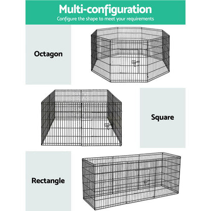 i.Pet Pet Dog Playpen 2X30" 8 Panel Puppy Exercise Cage Enclosure Fence