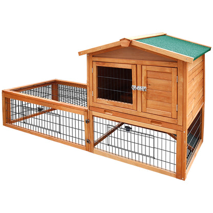 i.Pet Rabbit Hutch Chicken Coop 155cm Tall Wooden Pet Hutch