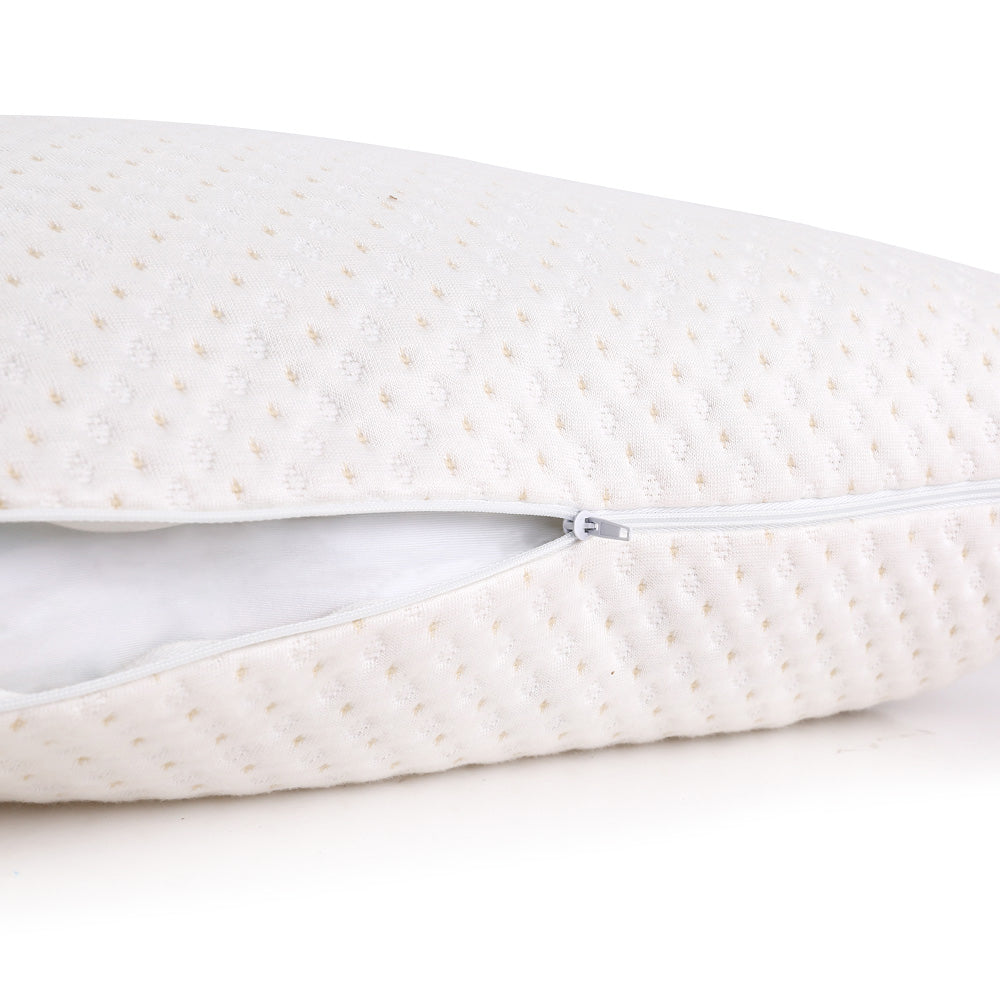 Giselle Bedding Memory Foam Pillow Bamboo Cover Twin Pack