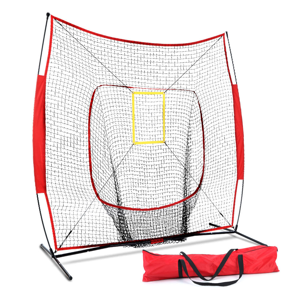 Everfit 7ft Baseball Net Pitching Kit with Stand Softball�Training Aid Sports