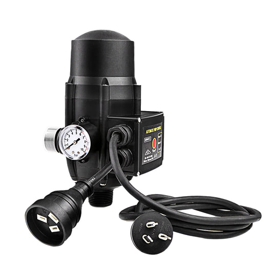 Giantz Adjustable Automatic Electronic Water Pump Controller - Black