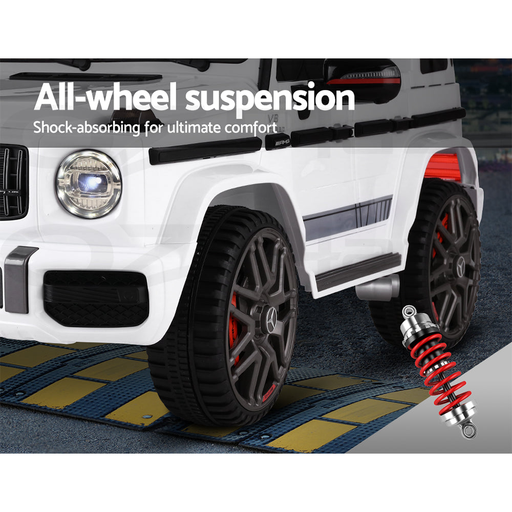 Mercedes-Benz Kids Ride On Car Electric AMG G63 Licensed Remote Cars 12V White