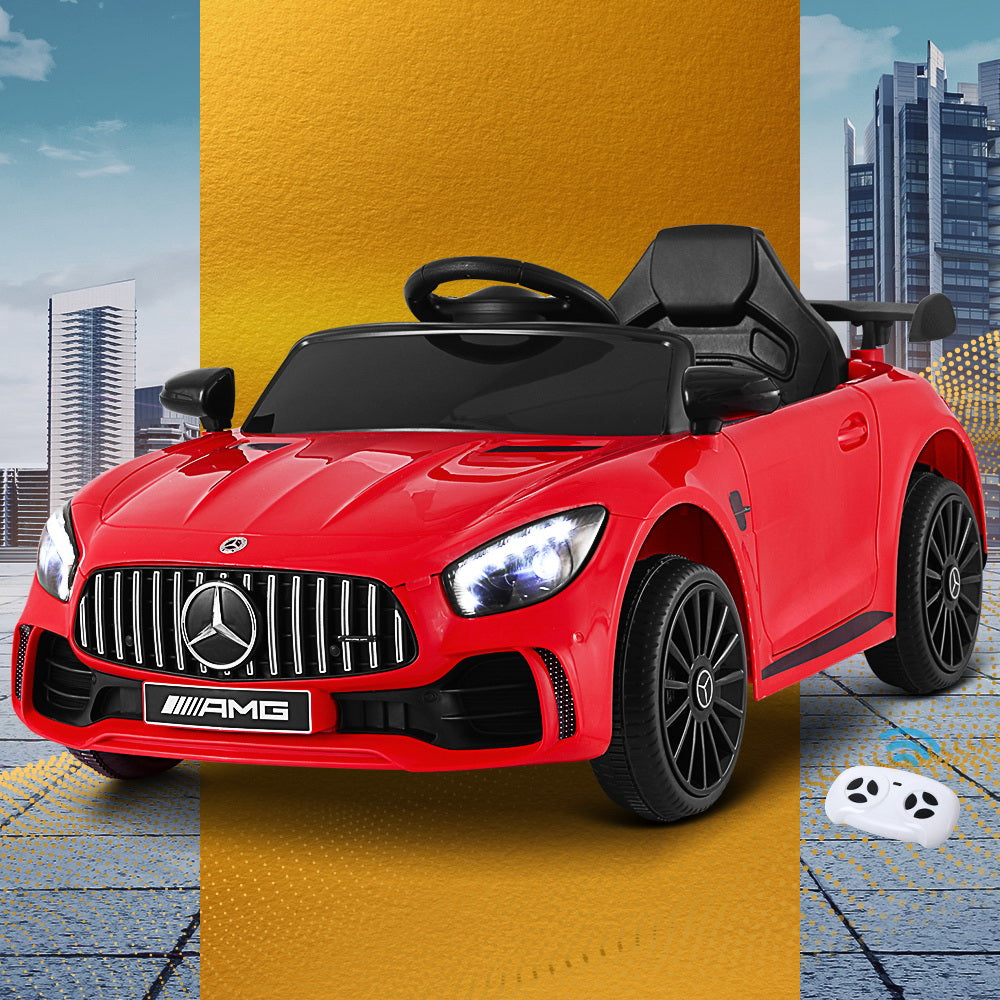 Kids Ride On Car Mercedes-Benz AMG GTR Electric Toy Cars 12V Red