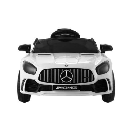 Kids Ride On Car Mercedes-Benz AMG GTR Electric Toy Cars 12V White