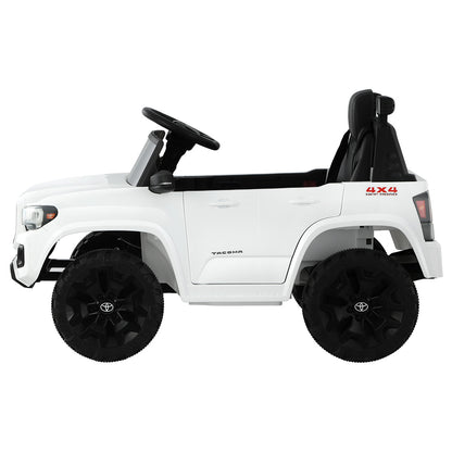 Toyota Ride On Car Kids Electric Toy Cars Tacoma Off Road Jeep 12V Battery White