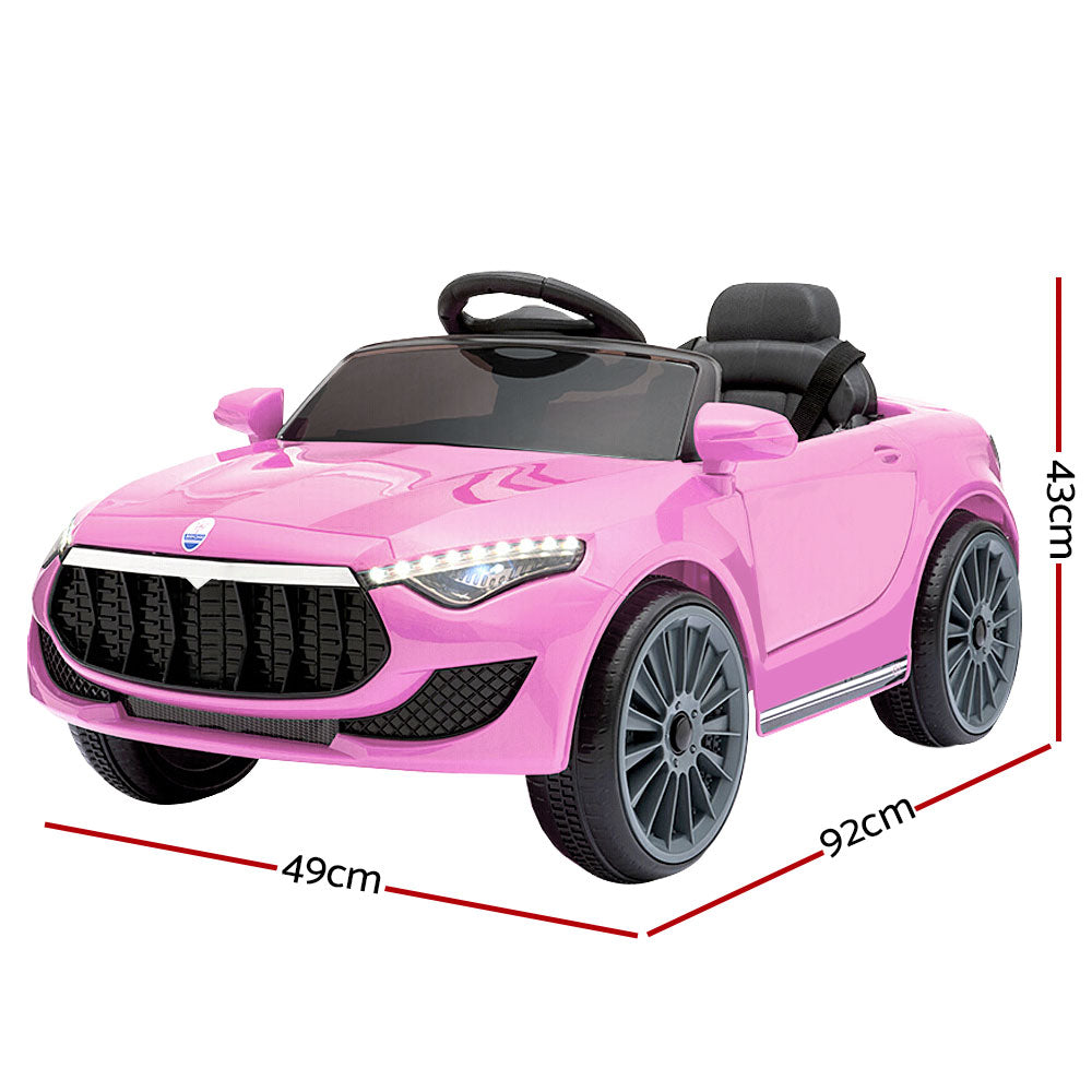 Rigo Kids Ride On Car Battery Electric Toy Remote Control Pink Cars Dual Motor