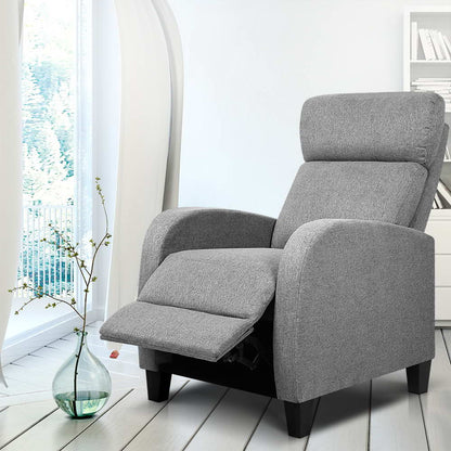 Artiss Fabric Reclining Armchair - Grey