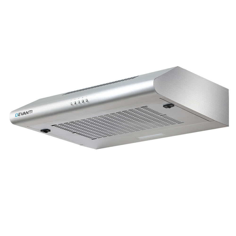 DEVANTI Fixed Range Hood Rangehood Stainless Steel Kitchen Canopy 60cm 600mm