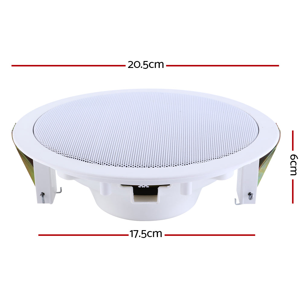 Giantz 6 Inch Ceiling Speakers In Wall Speaker Home Audio Stereos Tweeter 6pcs