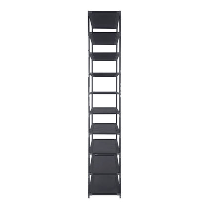 Artiss Shoe Rack Cabinet Stackable 50 Pairs 10-Tier Black