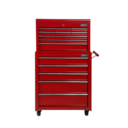 Giantz 14 Drawers Toolbox Chest Cabinet Mechanic Trolley Garage Tool Storage Box