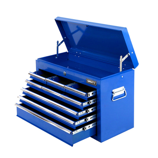 Giantz 9 Drawer Mechanic Tool Box Cabinet Storage - Blue