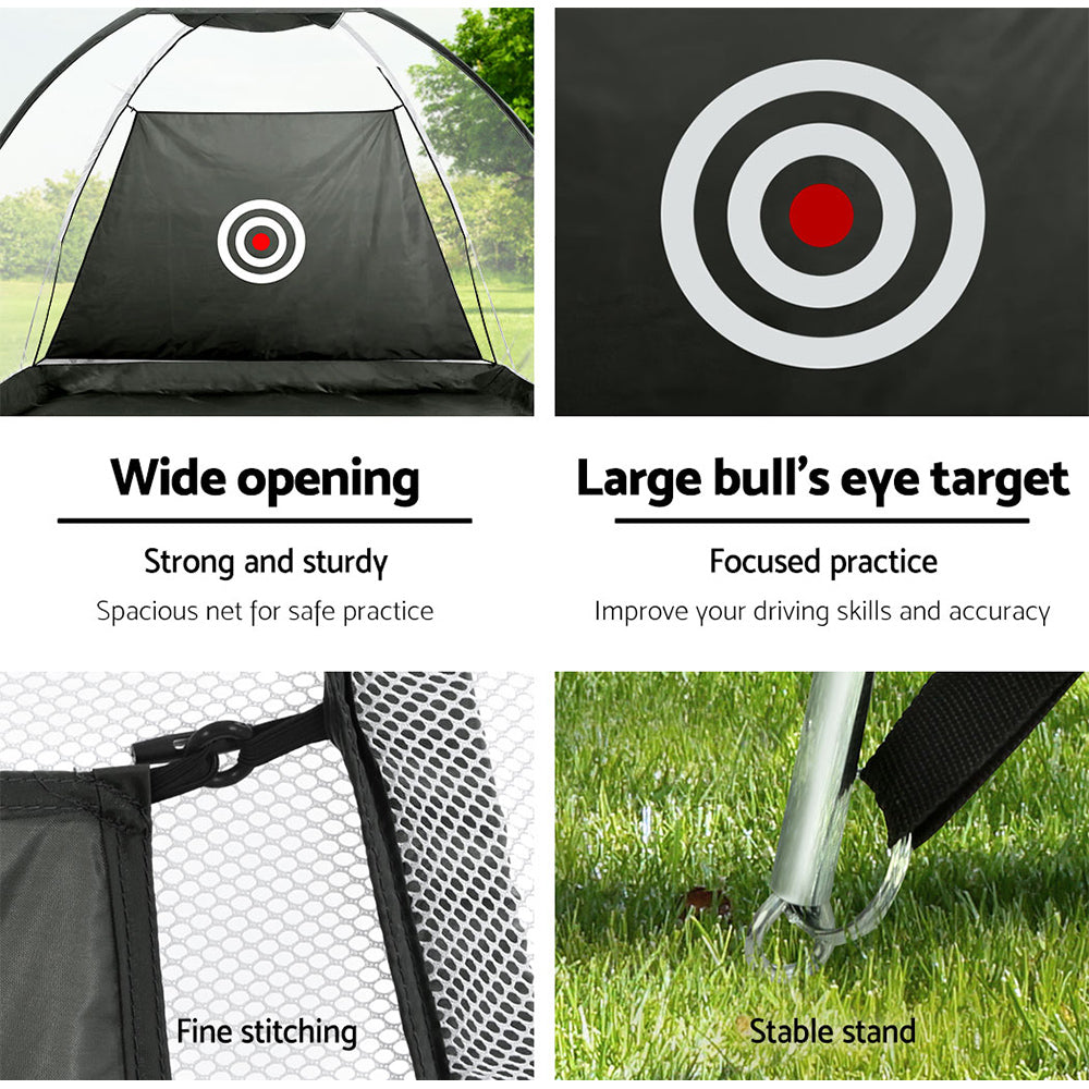 Everfit 3M Golf Practice Net Tent Portable Training Aid Driving Target Mat Soccer