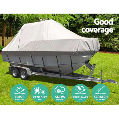 Seamanship 19-21ft Boat Cover Trailerable Jumbo 600D Marine Heavy Duty