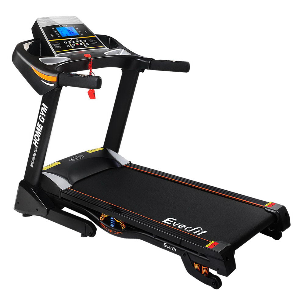 Everfit Electric Treadmill 48cm Incline Running Home Gym Fitness Machine Black