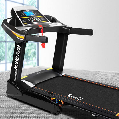 Everfit Electric Treadmill 48cm Incline Running Home Gym Fitness Machine Black