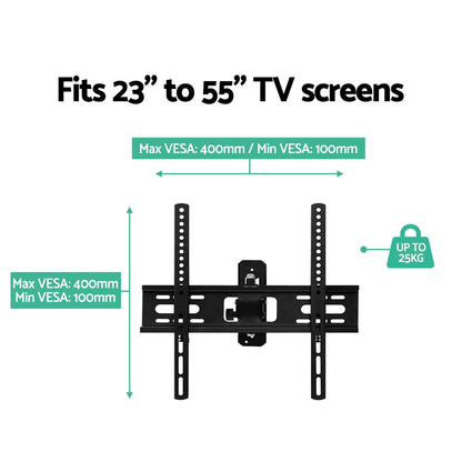 Artiss TV Wall Mount Bracket Tilt Swivel Full Motion Flat Slim LED LCD 23 inch to 55 inch