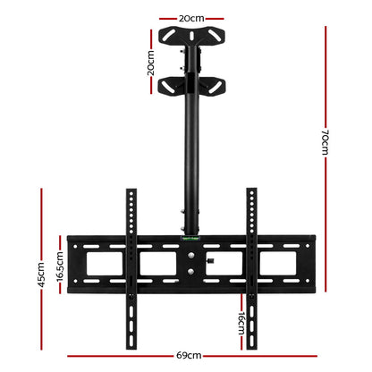 Artiss TV Wall Ceiling Mount Bracket Full Motion Tilt Swivel 32 42 50 55 60 65 70 75 inch