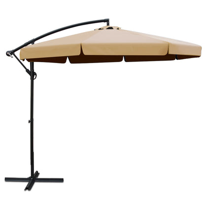 Instahut 3M Outdoor Umbrella - Beige