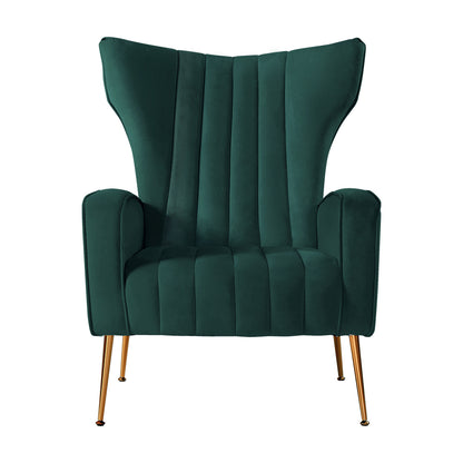 Artiss Armchair Lounge Chairs Accent Armchairs Chair Velvet Sofa Green Seat