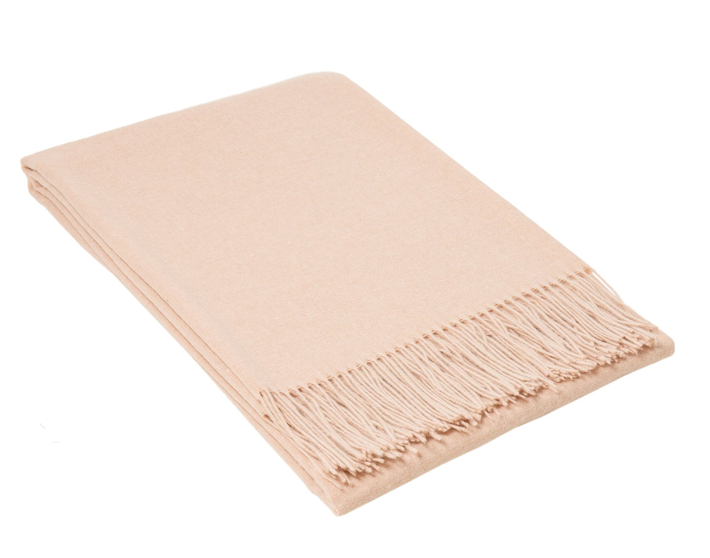 Paddington Throw - Fine Wool Blend - Blush