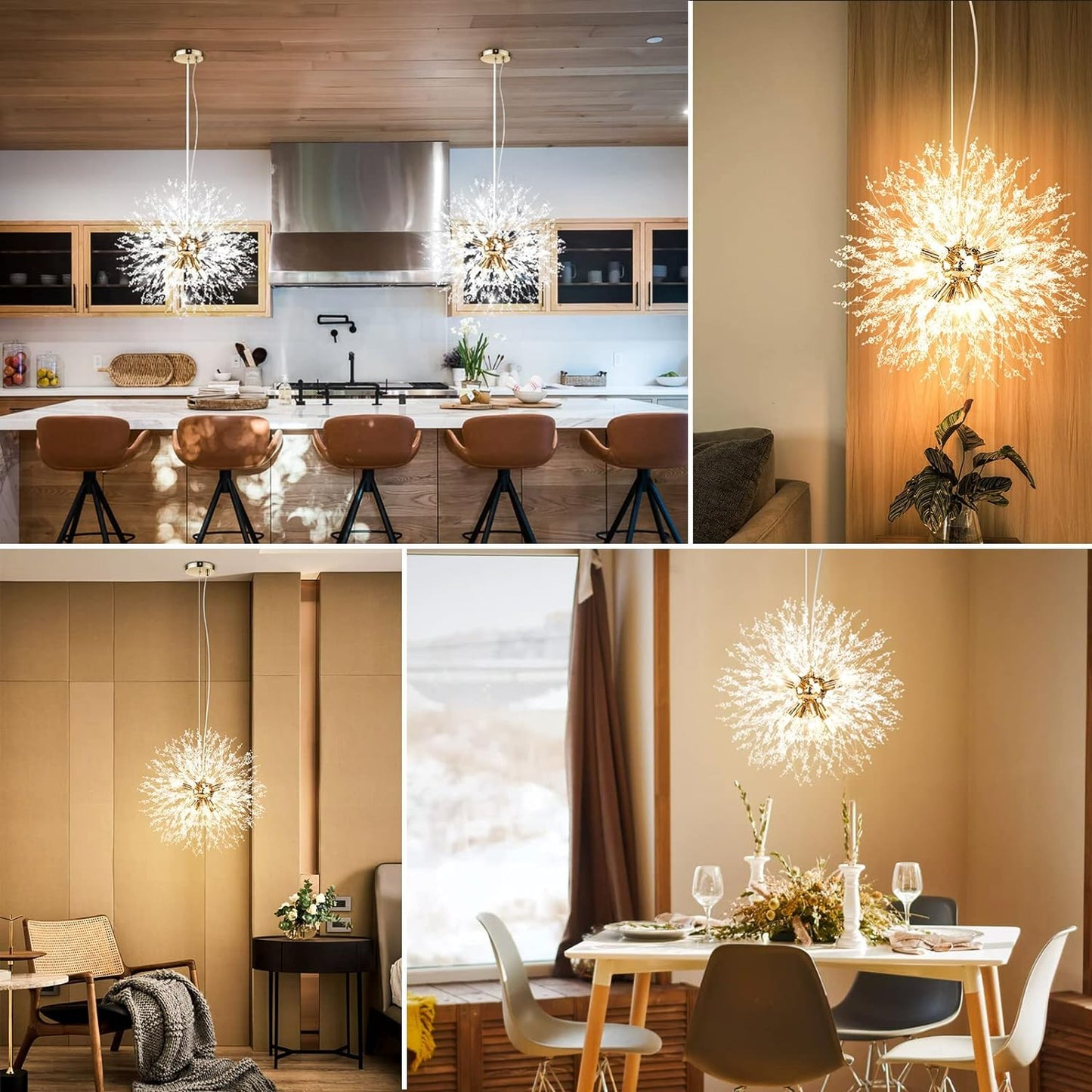 Modern Crystal Chandelier Firework, 8 Lights