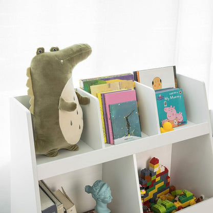 Childrens Shelving Unit, 5 Compartments Bookcase