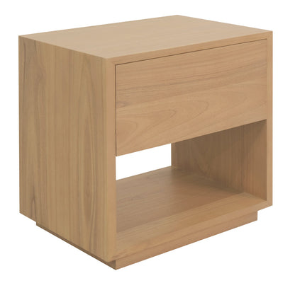 Oscar 1 Drawer Bedside Table (Latte)