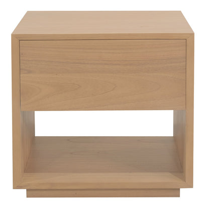 Oscar 1 Drawer Bedside Table (Latte)