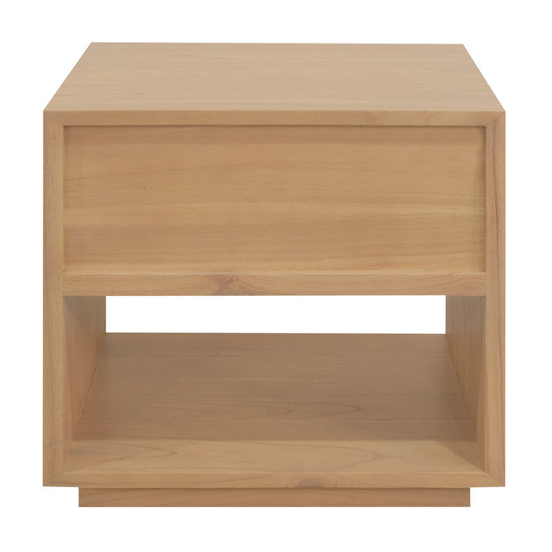 Oscar 1 Drawer Bedside Table (Latte)