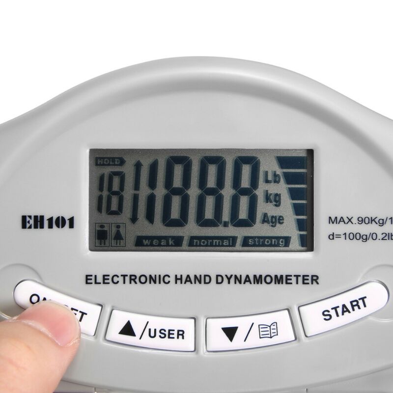 Digital Dynamometer Hand Grip Strength Muscle Tester Electronic Power Measure