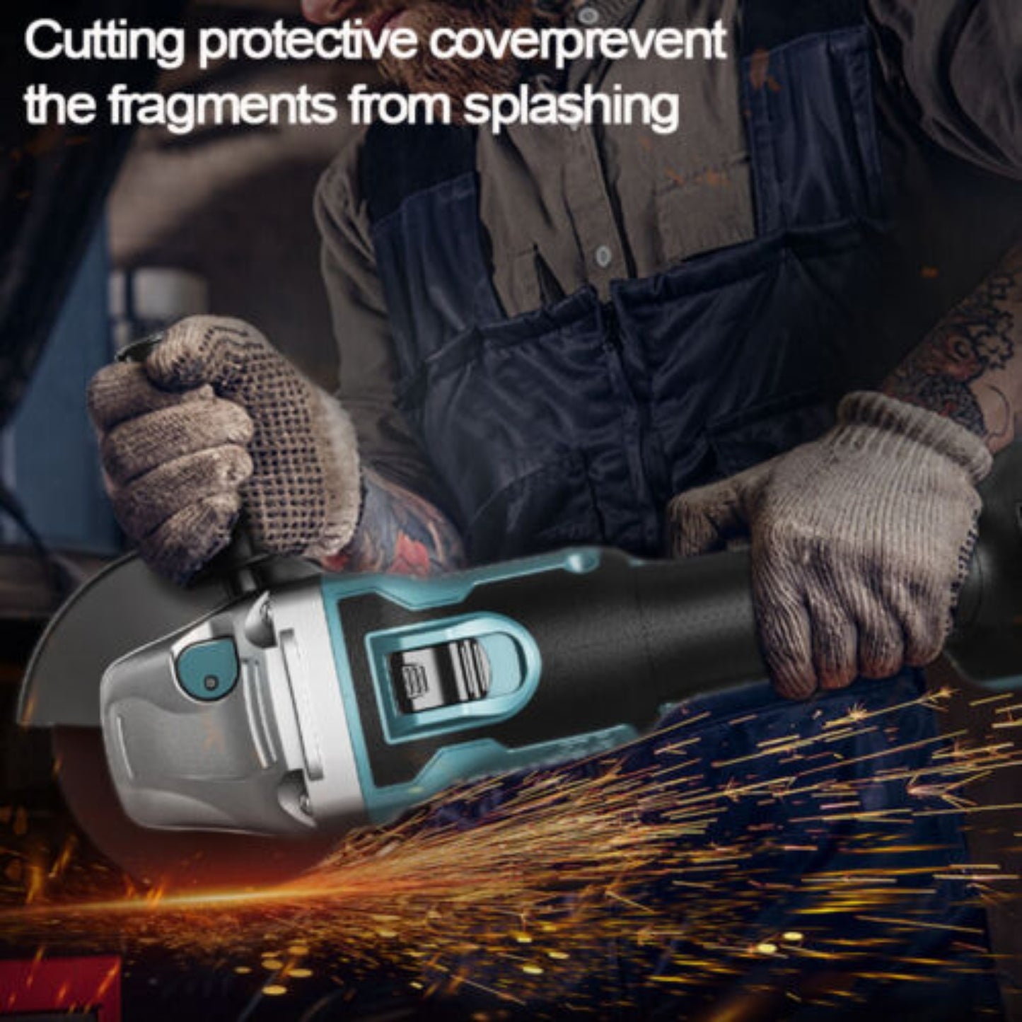 Brushless Cordless Angle Grinder With 2x Li-ion Battery Charger 125mm Combo Kit