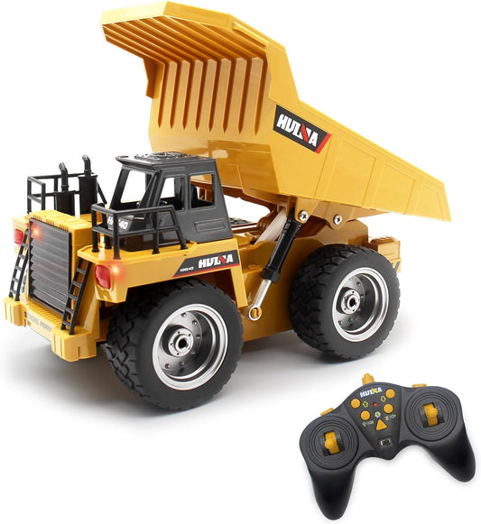 Remote Control Excavator Digger Construction RC Truck Vehicle Toys for Kids Gift