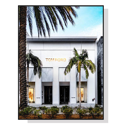 70cmx100cm Fashion Store Black Frame Canvas Wall Art